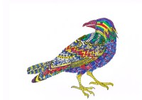 Rainbow Raven by Beata